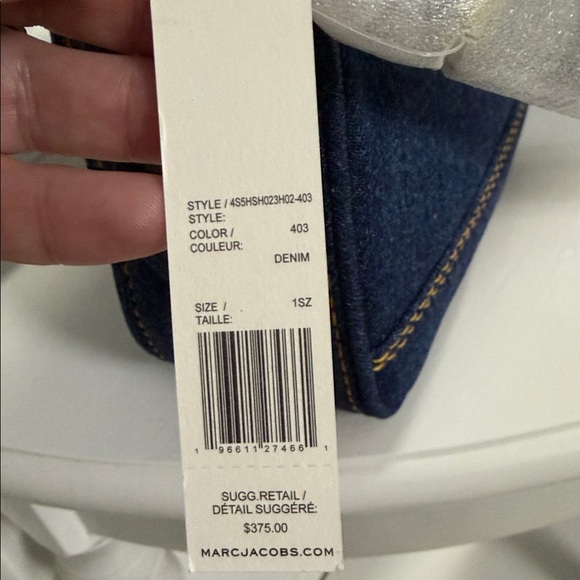 NWT Marc Jacobs Denim Drifter Convertible Shoulder Bag - Picture 8 of 8